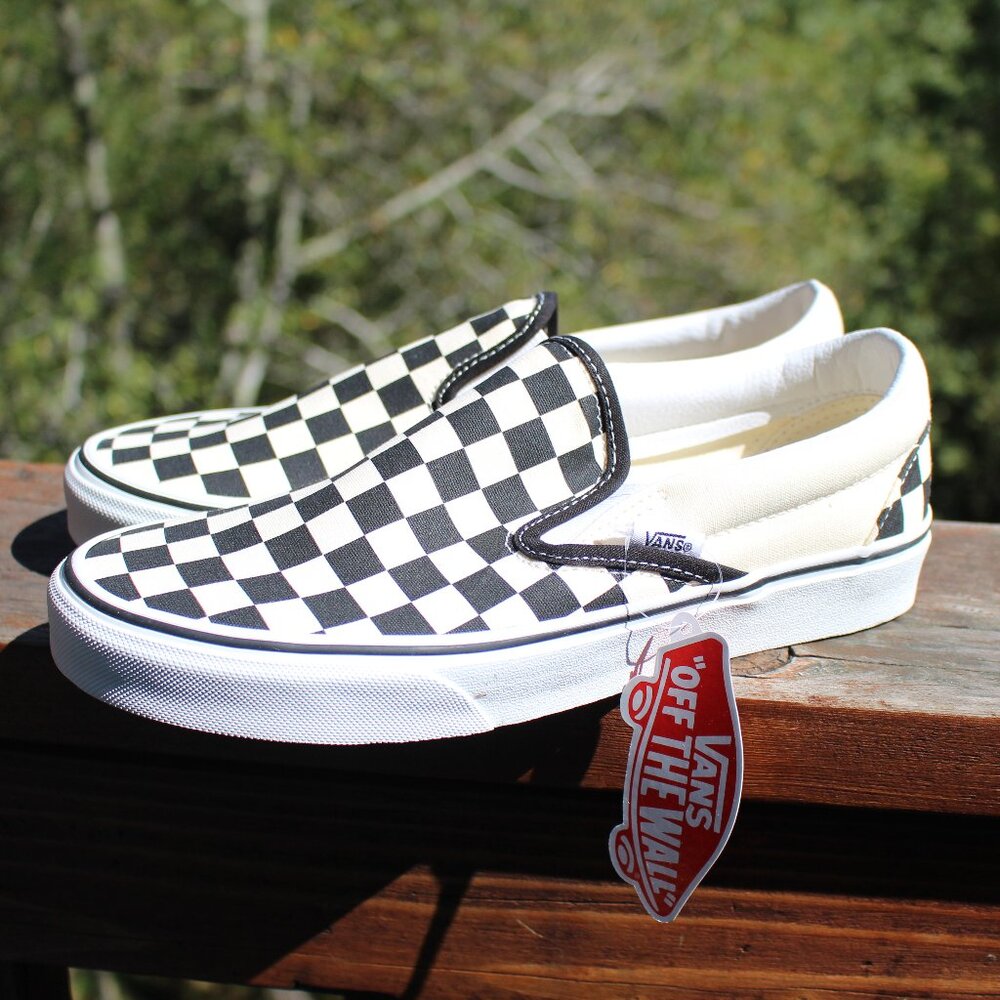 Vans Classic Slip-On Checkerboard Shoe (Womens)